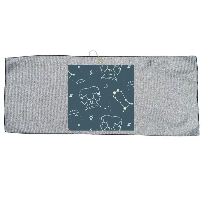 Gemini Zodiac Astrology Large Microfiber Waffle Golf Towel