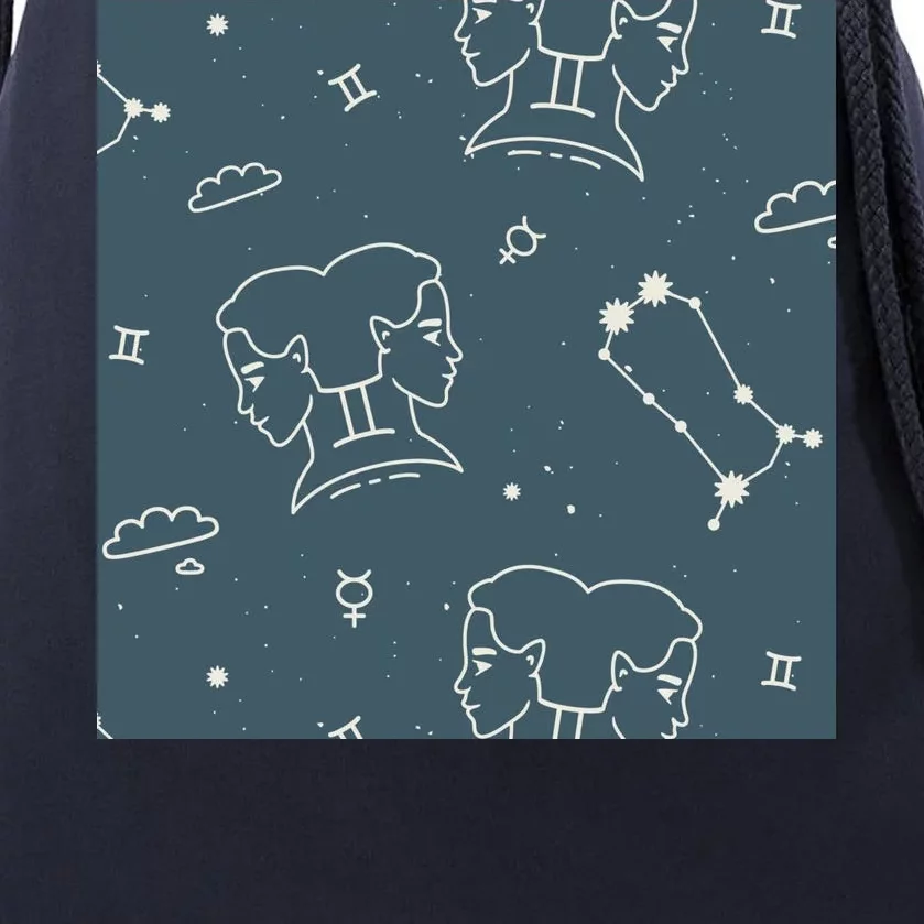 Gemini Zodiac Astrology Drawstring Bag