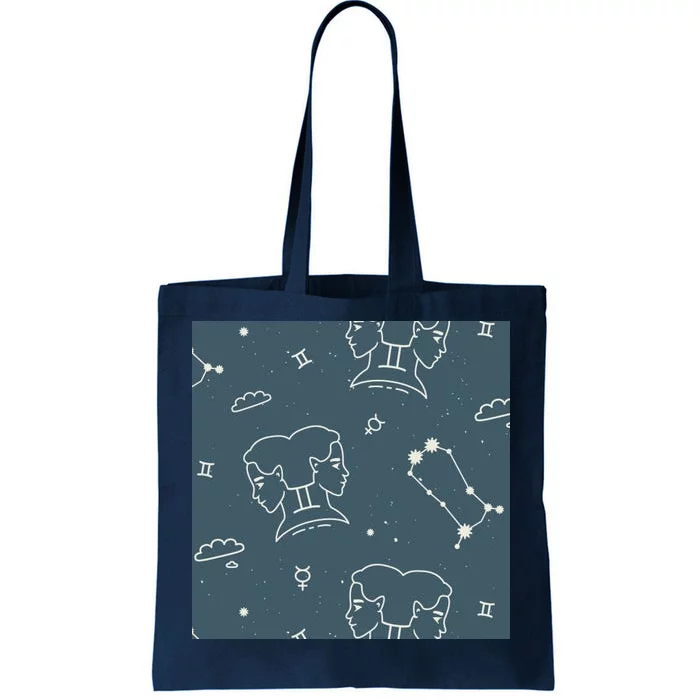 Gemini Zodiac Astrology Tote Bag