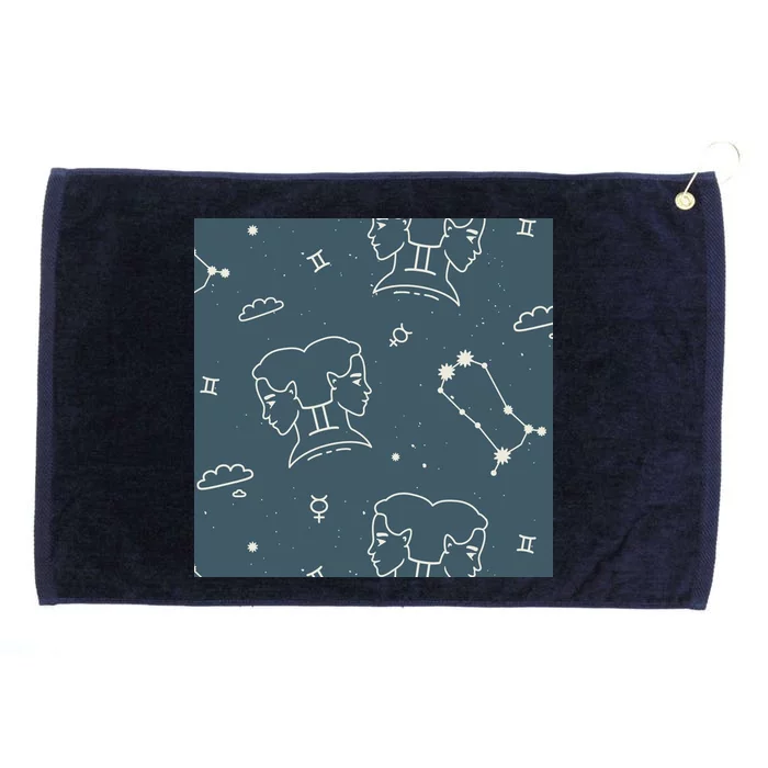 Gemini Zodiac Astrology Grommeted Golf Towel