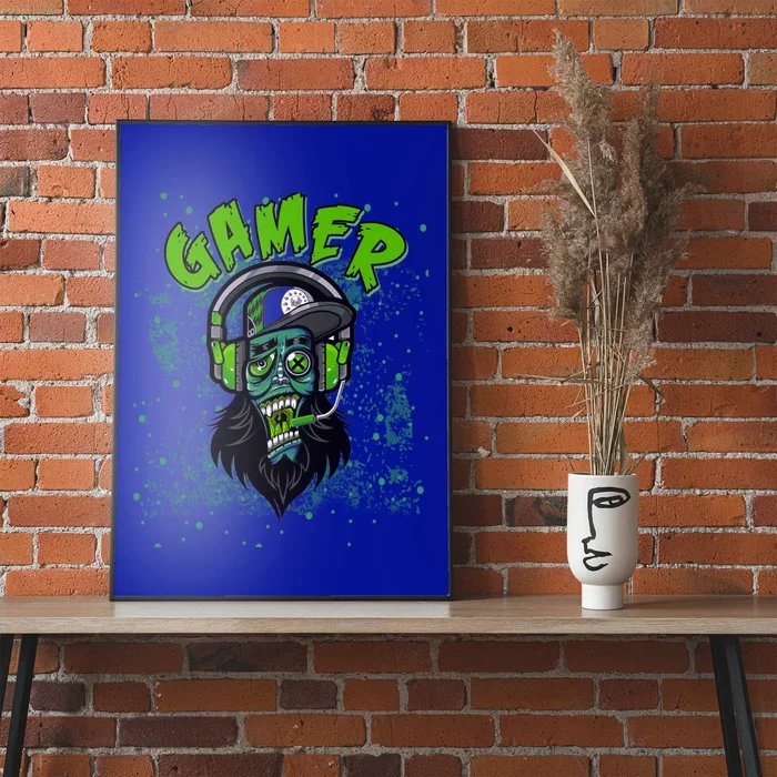 Gamer Zombie Cranky Teens Game Mode On Meaningful Gift Poster