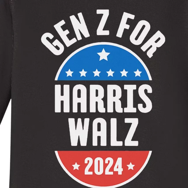 Gen Z For Harris Walz 2024 Baby Long Sleeve Bodysuit