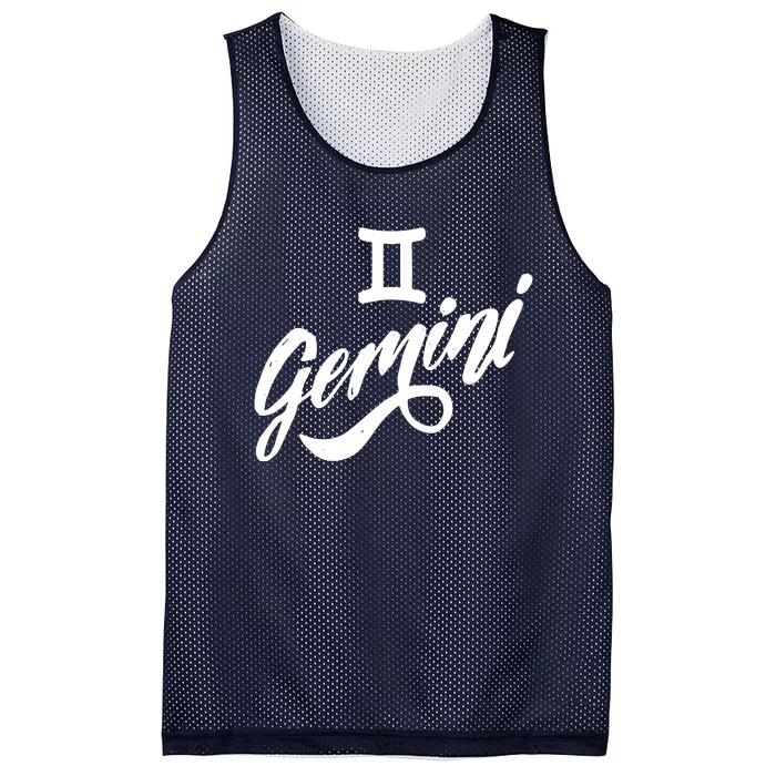 Gemini Zodiac Funny Mesh Reversible Basketball Jersey Tank