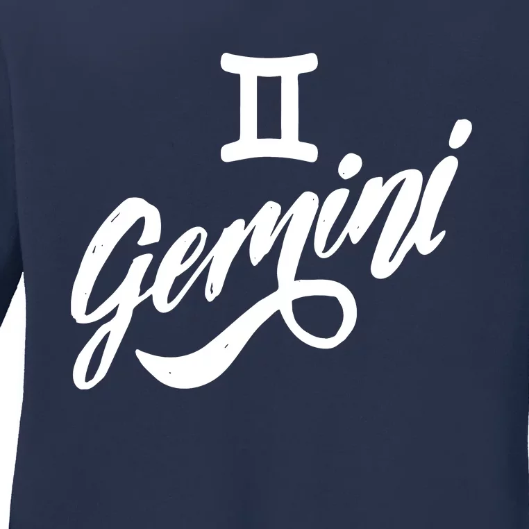 Gemini Zodiac Funny Ladies Long Sleeve Shirt