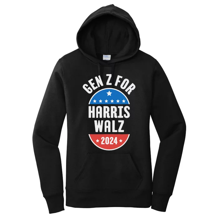 Gen Z For Harris Walz 2024 Women's Pullover Hoodie