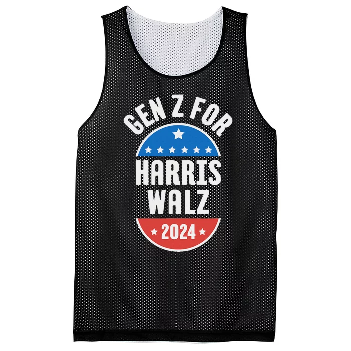 Gen Z For Harris Walz 2024 Mesh Reversible Basketball Jersey Tank