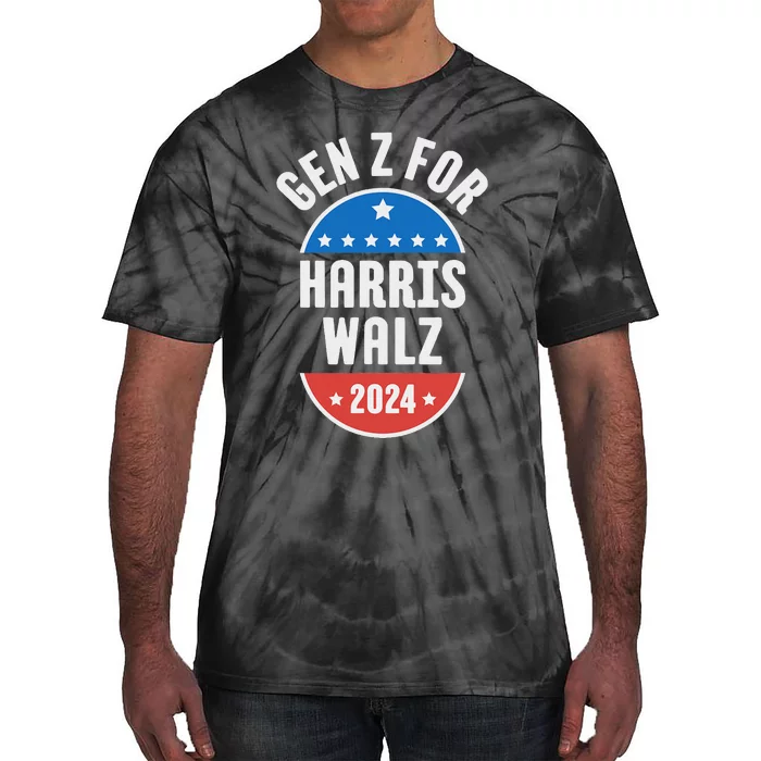 Gen Z For Harris Walz 2024 Tie-Dye T-Shirt