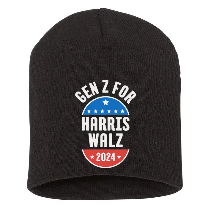 Gen Z For Harris Walz 2024 Short Acrylic Beanie