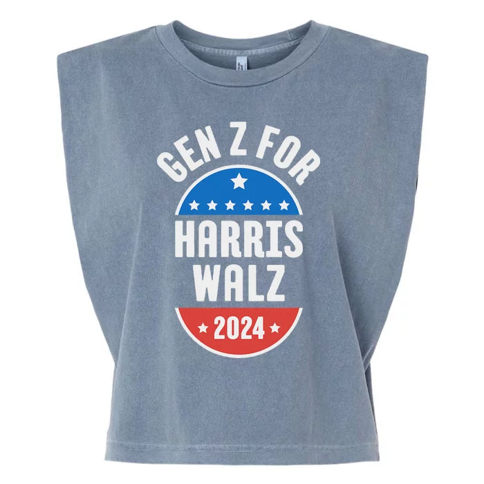 Gen Z For Harris Walz 2024 Garment-Dyed Women's Muscle Tee