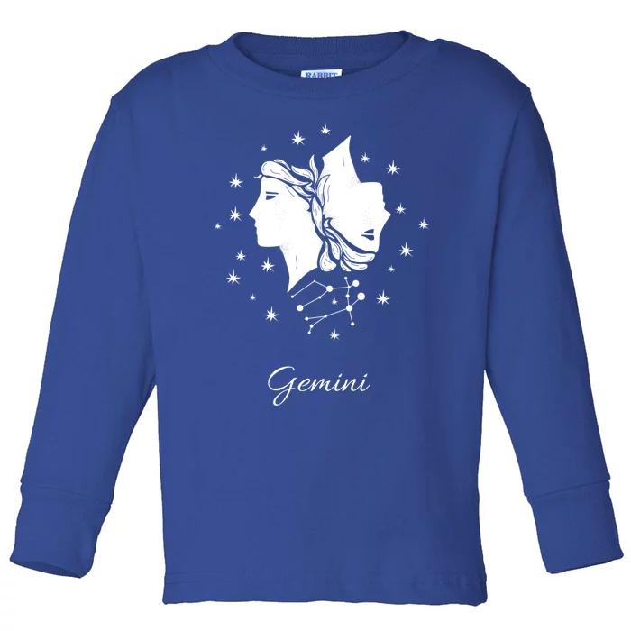 Gemini Zodiac Great Gift Toddler Long Sleeve Shirt