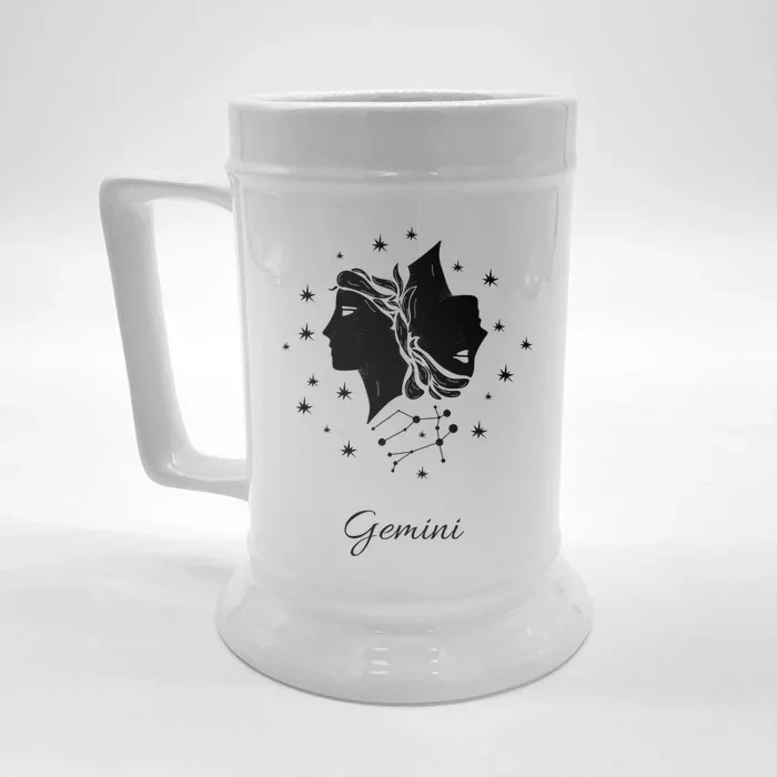 Gemini Zodiac Great Gift Front & Back Beer Stein