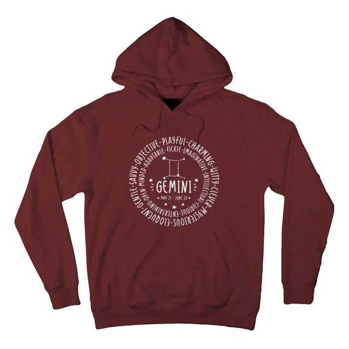 Gemini Zodiac Gemini Personality Star Sign Hoodie