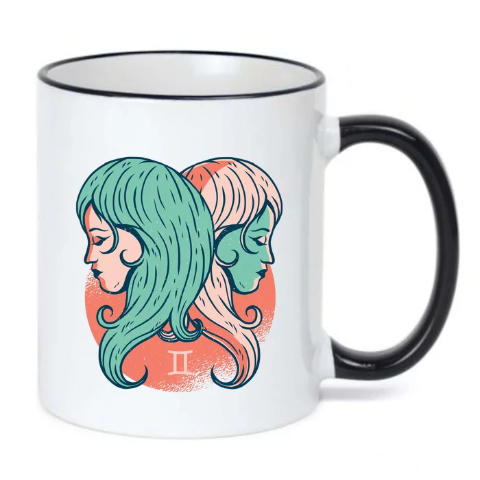 Gemini Zodiac Girl 1 Black Color Changing Mug