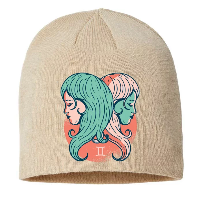 Gemini Zodiac Girl 1 8 1/2in Sustainable Knit Beanie