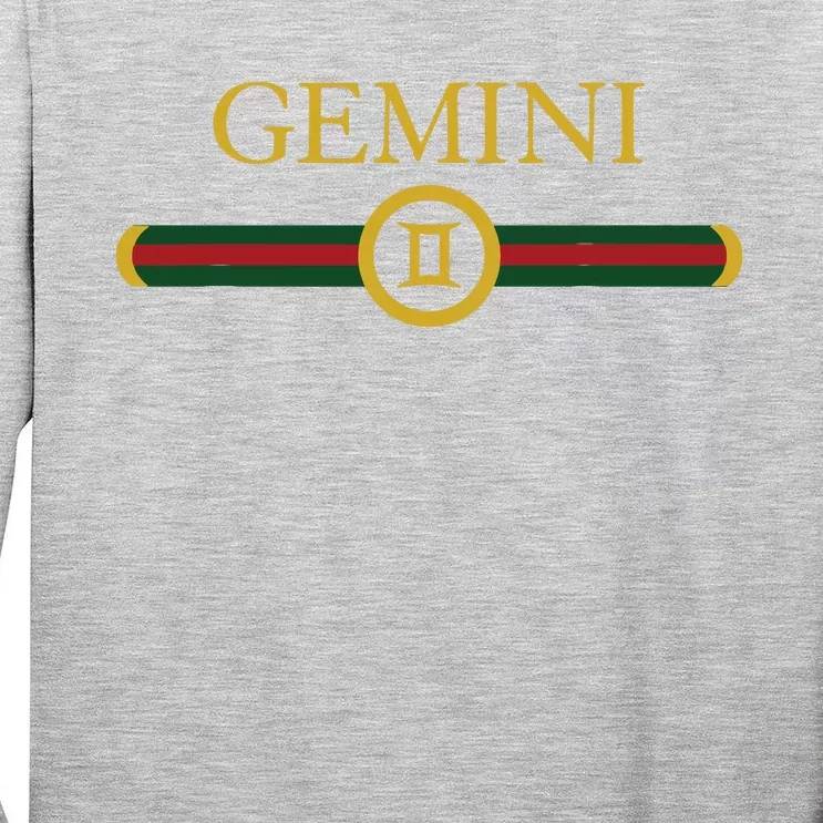 Gemini Zodiac June May Birthday Graphic Art Gemini Sign Tall Long Sleeve T-Shirt