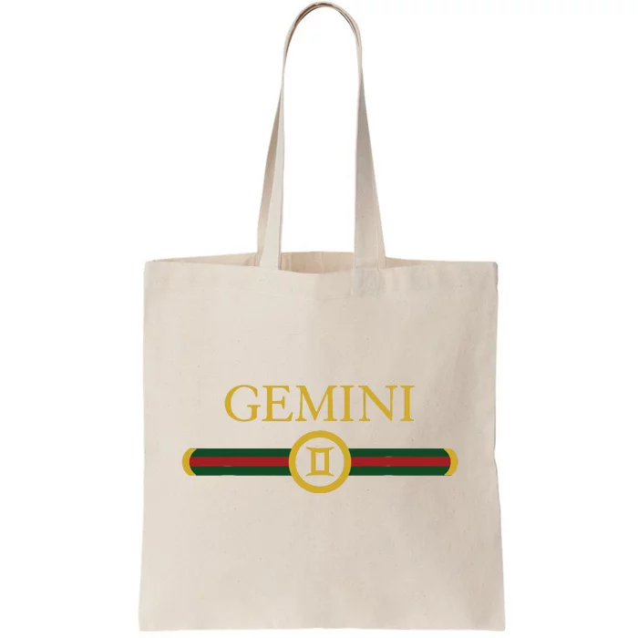 Gemini Zodiac June May Birthday Graphic Art Gemini Sign Tote Bag