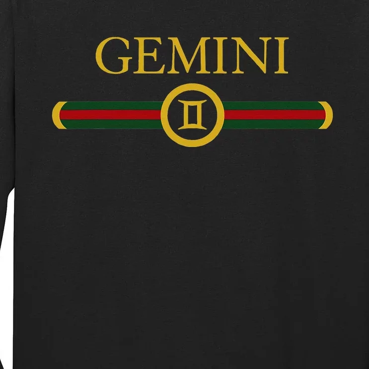 Gemini zodiac june may birthday Graphic art gemini sign Tall Long Sleeve T-Shirt