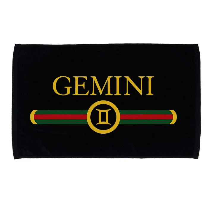 Gemini zodiac june may birthday Graphic art gemini sign Microfiber Hand Towel