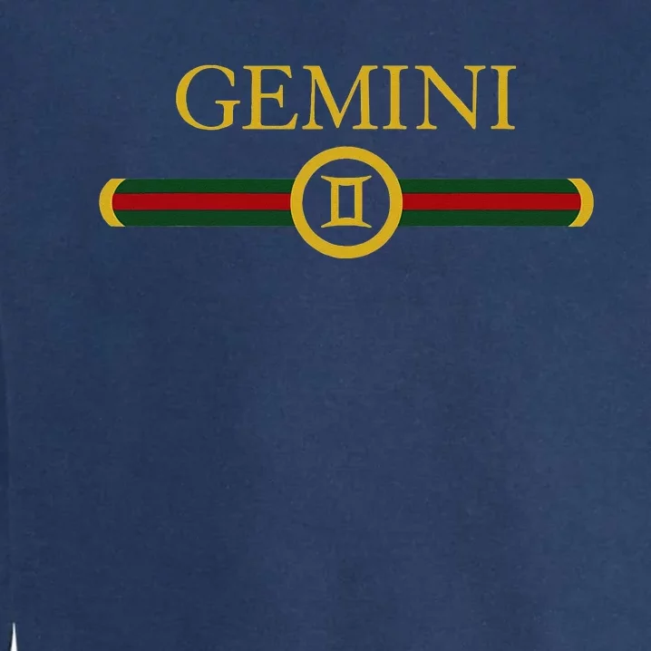 Gemini zodiac june may birthday Graphic art gemini sign Garment-Dyed Sweatshirt