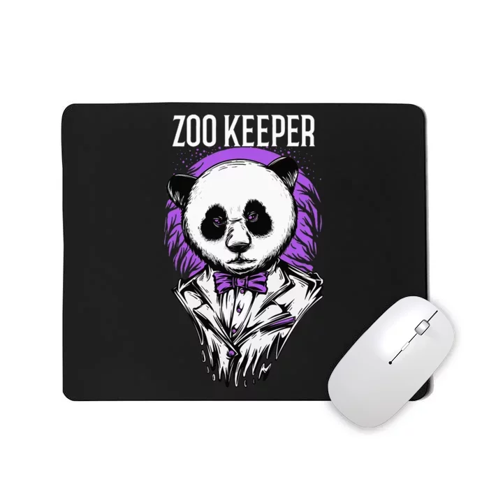 Gangster Zookeeper Panda Costume African Animals Wildlife Mousepad