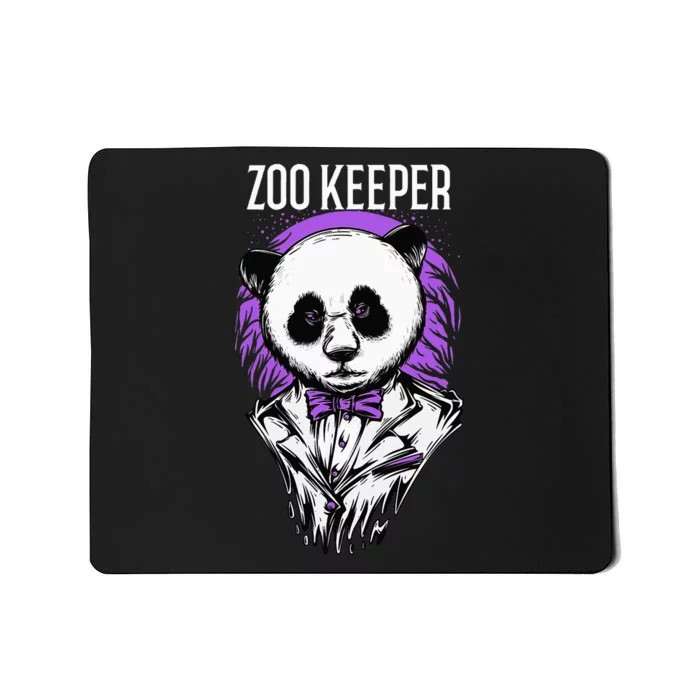 Gangster Zookeeper Panda Costume African Animals Wildlife Mousepad