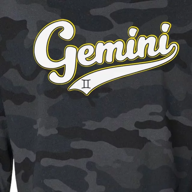 Gemini Zodiac Sign Astrology May June Birthday Retro Cropped Pullover Crew