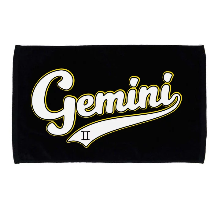 Gemini Zodiac Sign Astrology May June Birthday Retro Microfiber Hand Towel