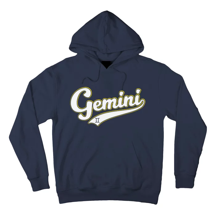 Gemini Zodiac Sign Astrology May June Birthday Retro Hoodie