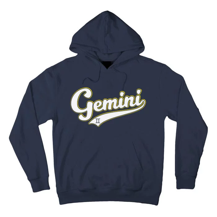 Gemini Zodiac Sign Astrology May June Birthday Retro Tall Hoodie