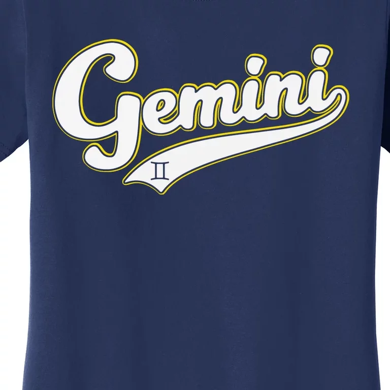 Gemini Zodiac Sign Astrology May June Birthday Retro Women's T-Shirt