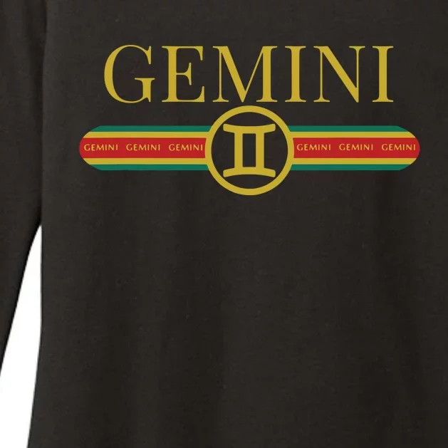 Gemini Zodiac Sign Astrology Horoscope Fashion Womens CVC Long Sleeve Shirt