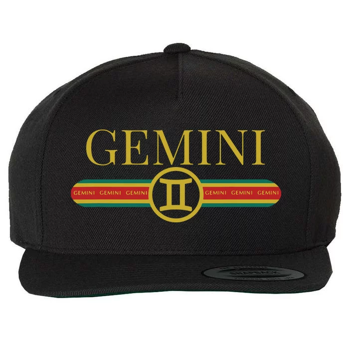 Gemini Zodiac Sign Astrology Horoscope Fashion Wool Snapback Cap