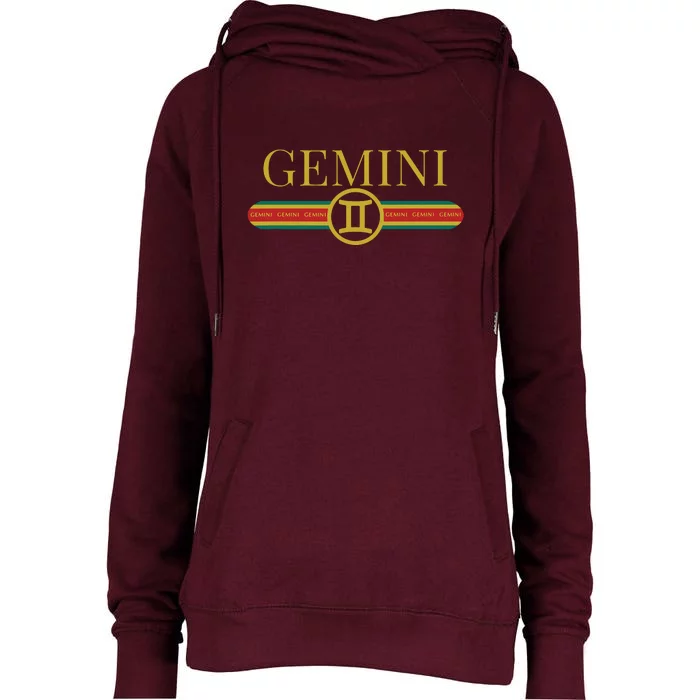 Gemini Zodiac Sign Astrology Horoscope Fashion Womens Funnel Neck Pullover Hood