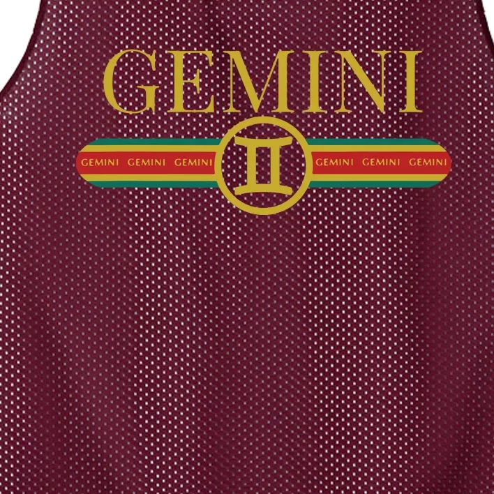 Gemini Zodiac Sign Astrology Horoscope Fashion Mesh Reversible Basketball Jersey Tank