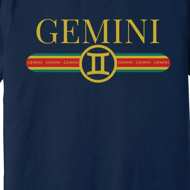 Gemini Zodiac Sign Astrology Horoscope Fashion Premium T-Shirt