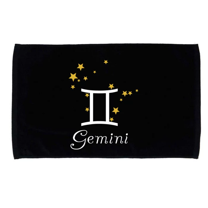 Gemini Zodiac Sign Constellation Stars Astrology Gemini Microfiber Hand Towel