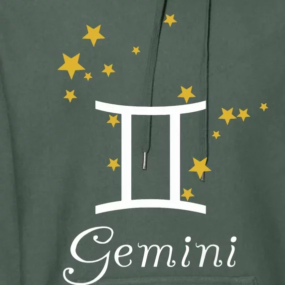 Gemini Zodiac Sign Constellation Stars Astrology Gemini Premium Hoodie