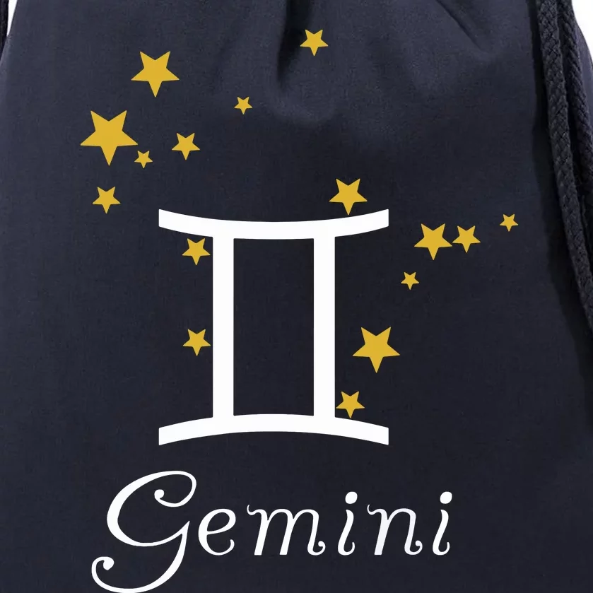 Gemini Zodiac Sign Constellation Stars Astrology Gemini Drawstring Bag