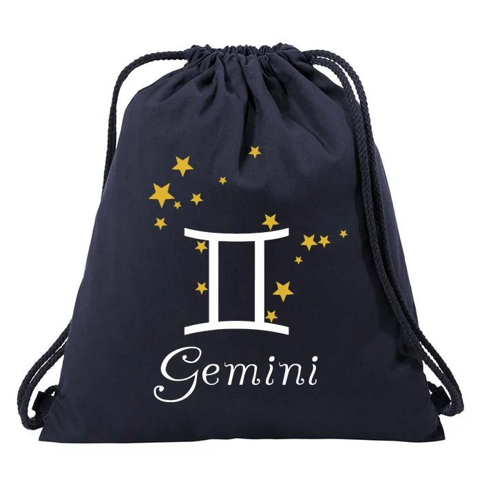 Gemini Zodiac Sign Constellation Stars Astrology Gemini Drawstring Bag