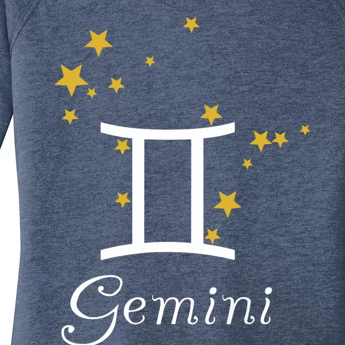 Gemini Zodiac Sign Constellation Stars Astrology Gemini Women's Perfect Tri Tunic Long Sleeve Shirt