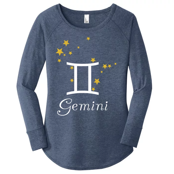 Gemini Zodiac Sign Constellation Stars Astrology Gemini Women's Perfect Tri Tunic Long Sleeve Shirt