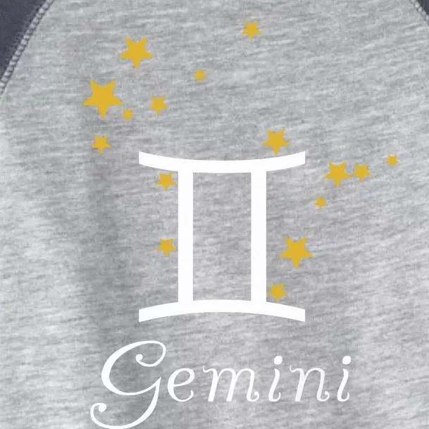 Gemini Zodiac Sign Constellation Stars Astrology Gemini Toddler Fine Jersey T-Shirt