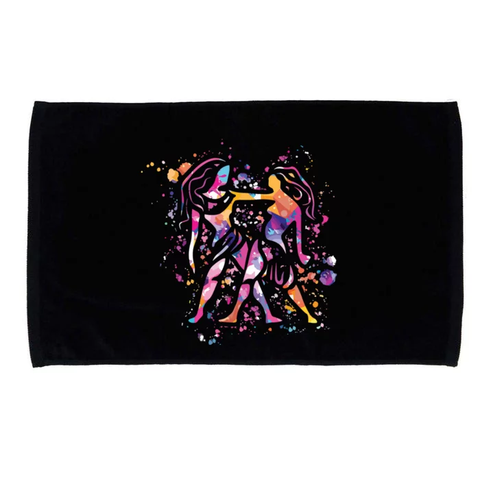 Gemini Zodiac Sign Astrology Microfiber Hand Towel