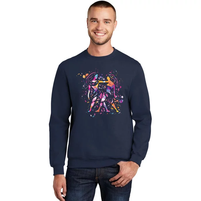 Gemini Zodiac Sign Astrology Tall Sweatshirt