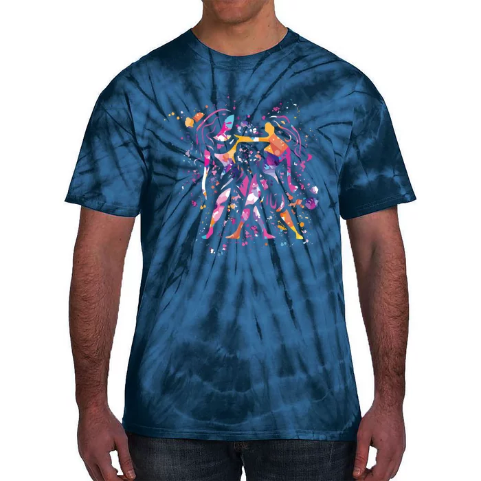 Gemini Zodiac Sign Astrology Tie-Dye T-Shirt