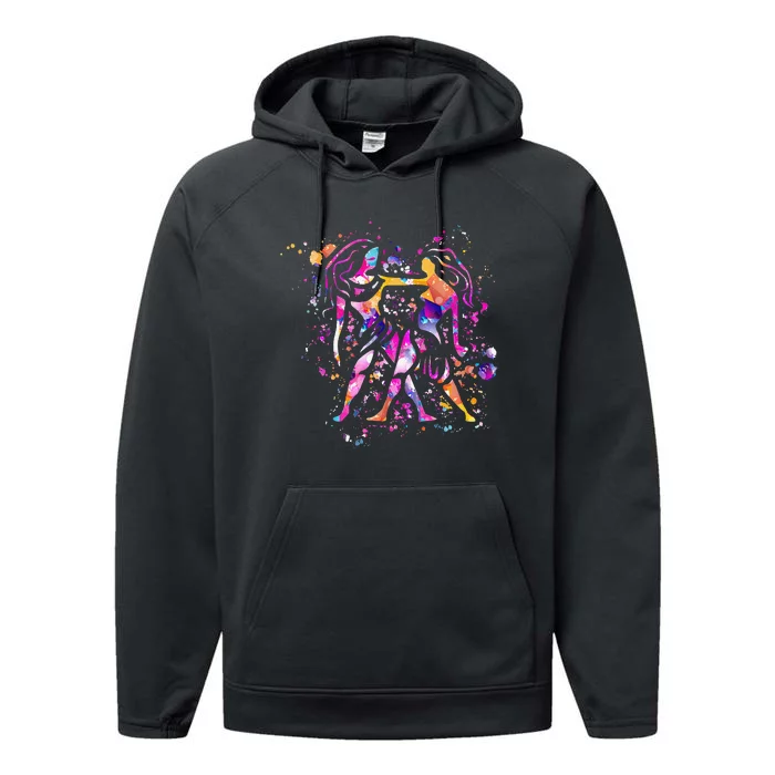 Gemini - Zodiac Sign - Astrology Performance Fleece Hoodie