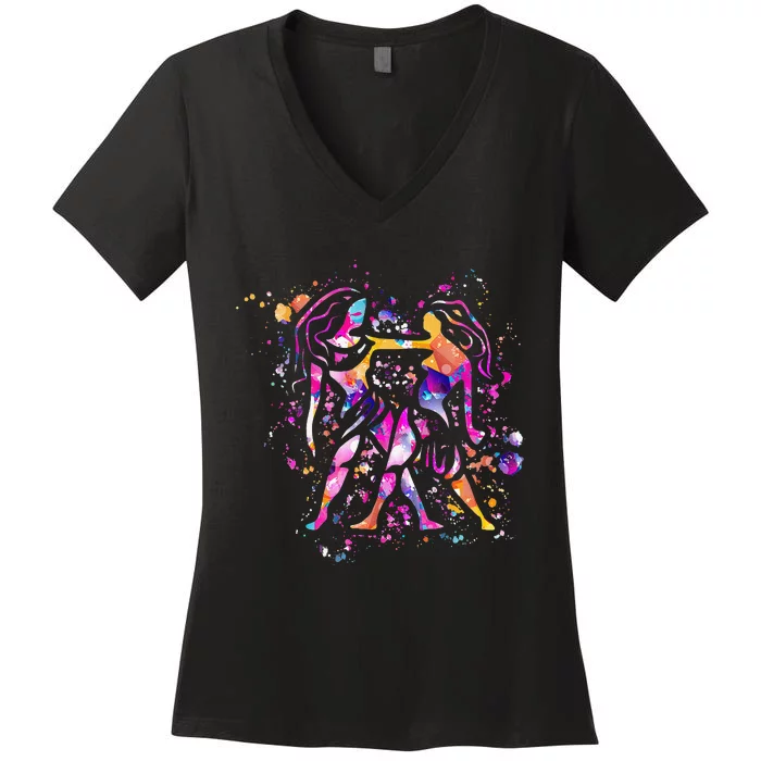 Gemini - Zodiac Sign - Astrology Women's V-Neck T-Shirt