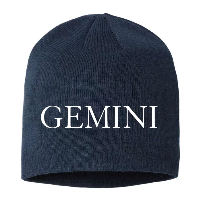 Gemini Zodiac Sign Horoscope Fashion Classic 8 1/2in Sustainable Knit Beanie