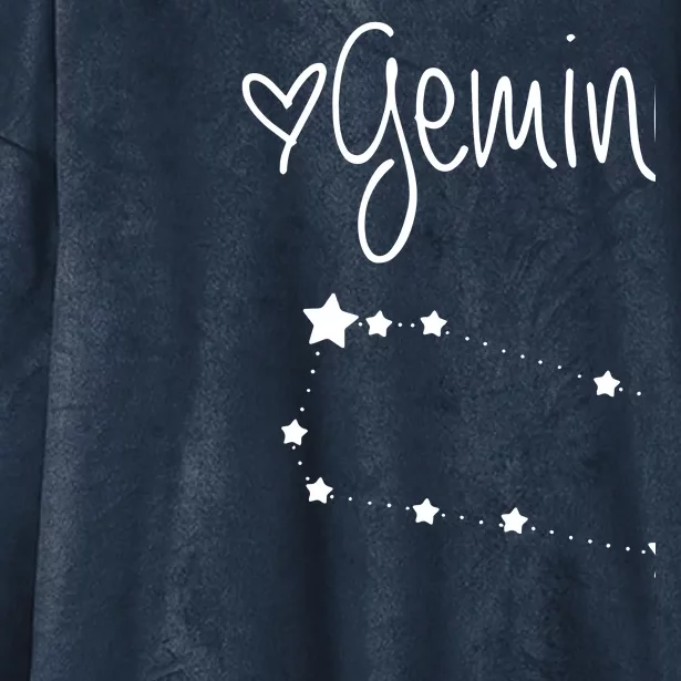 Gemini Zodiac Sign Horoscope Astrology May June Birthday Hooded Wearable Blanket