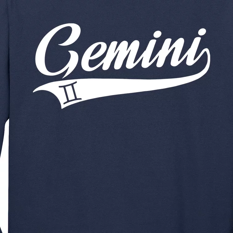 Gemini Zodiac Sign Horoscope Throwback Design Classic Long Sleeve Shirt